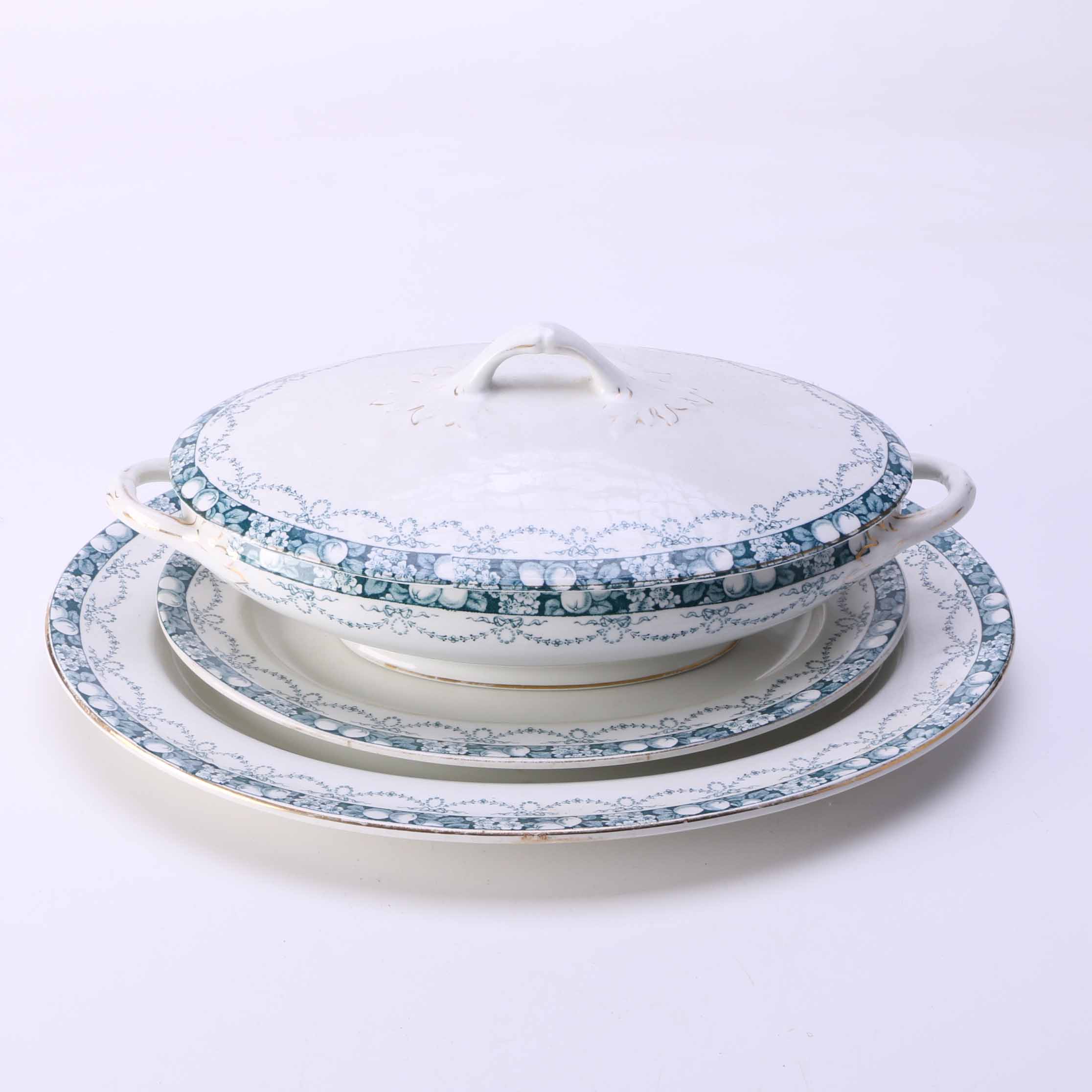 Vintage Hales, Hancock & Godwin "Dorset" Transferware Serving Pieces