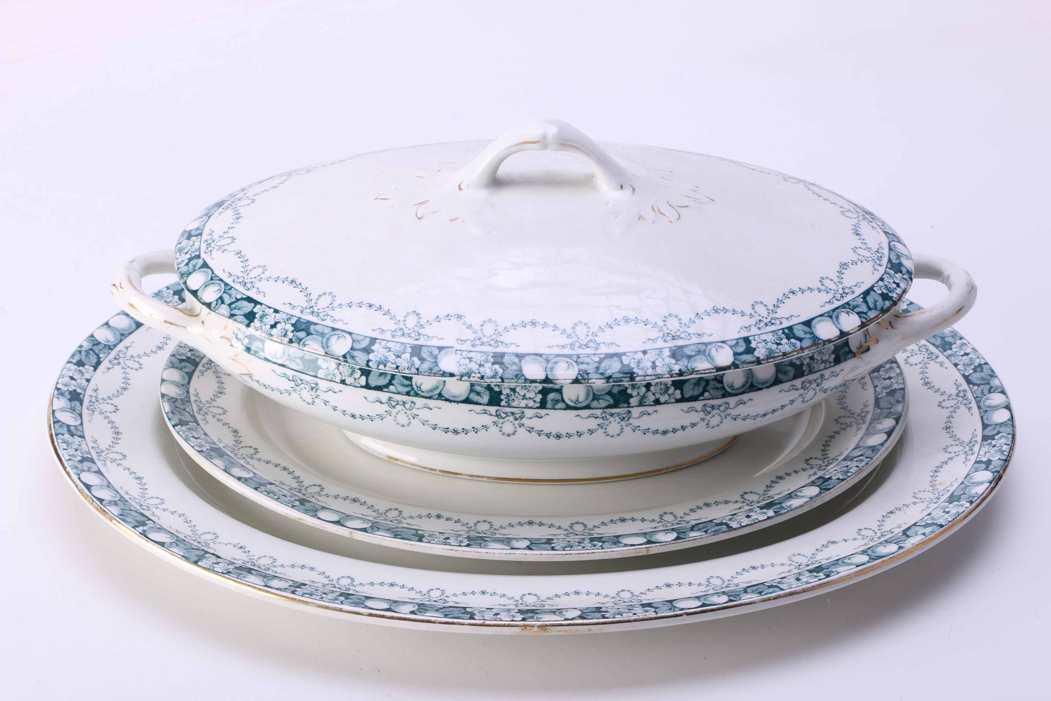 Vintage Hales, Hancock & Godwin "Dorset" Transferware Serving Pieces