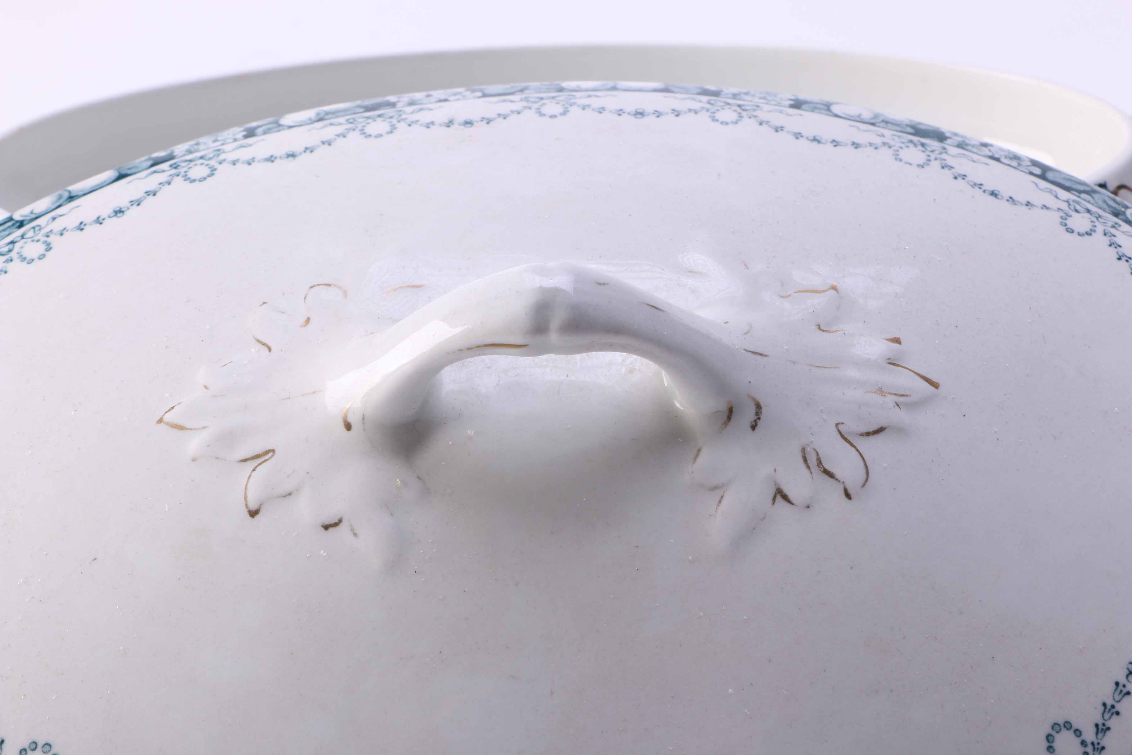 Vintage Hales, Hancock & Godwin "Dorset" Transferware Serving Pieces