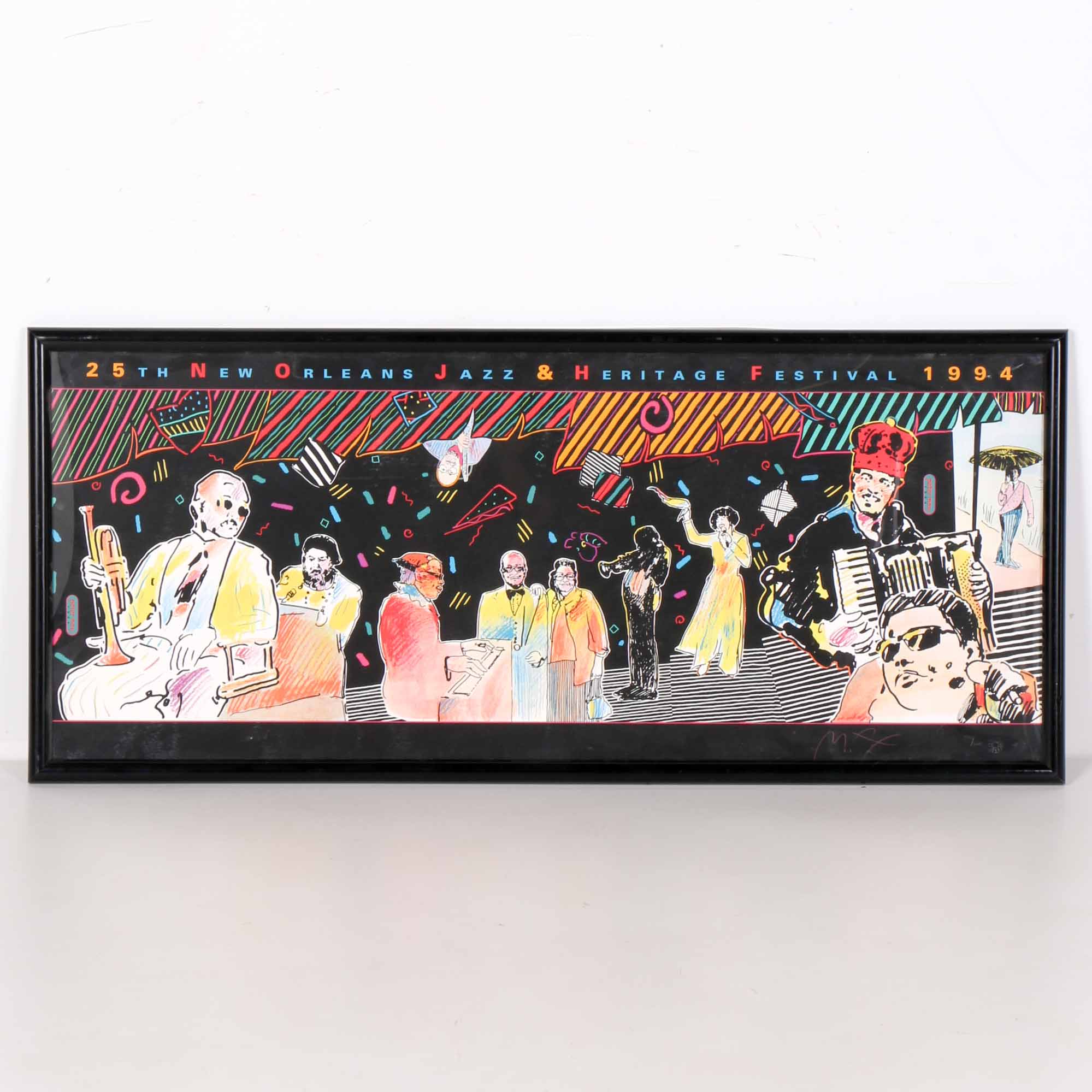 Limited Edition 1994 25th New Orleans Heritage Festival Poster by Peter Max