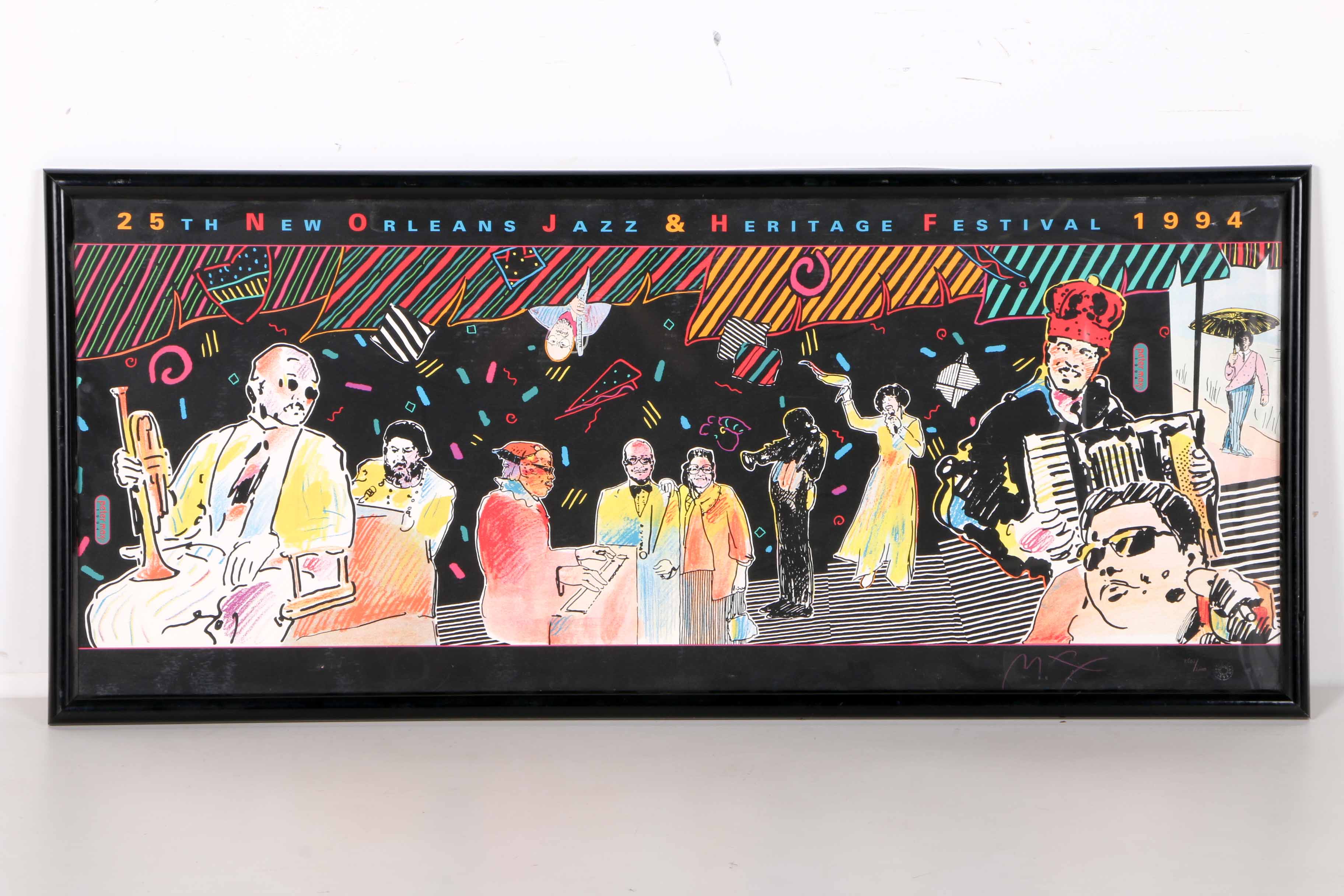 Limited Edition 1994 25th New Orleans Heritage Festival Poster by Peter Max