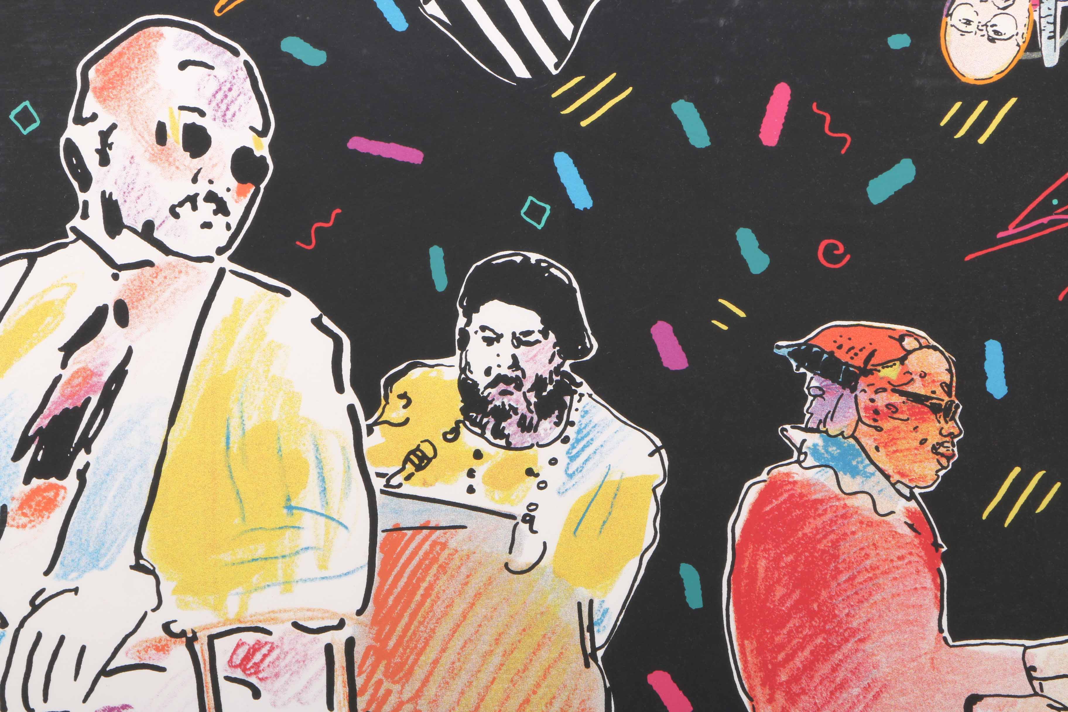 Limited Edition 1994 25th New Orleans Heritage Festival Poster by Peter Max