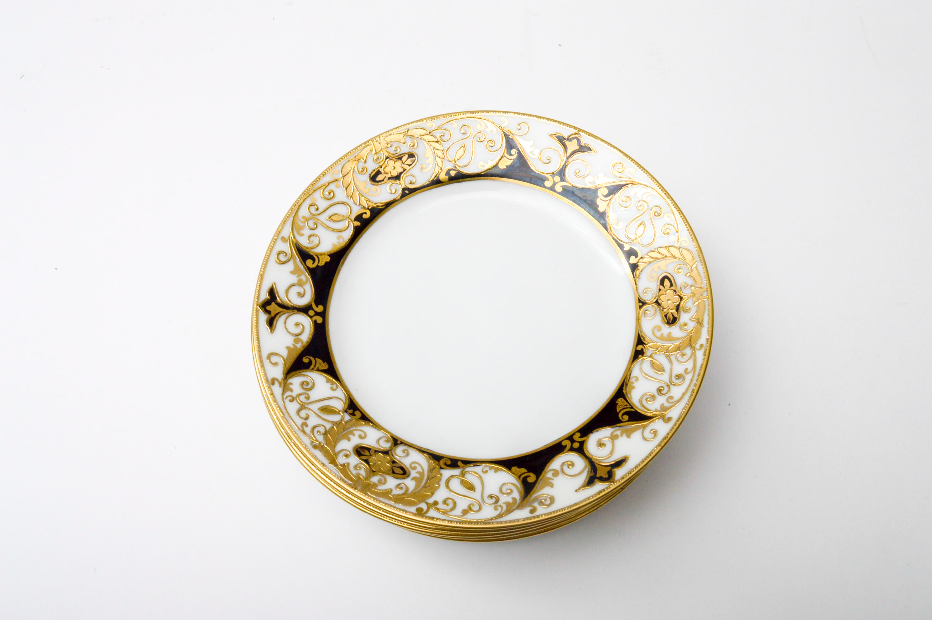 Set of Hand-Painted Noritake Dessert Plates