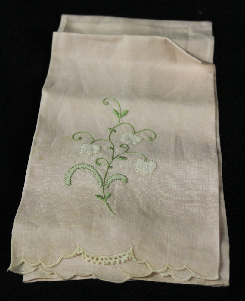 Vintage Lace Tablecloth and Embroidered Tea Towel Set