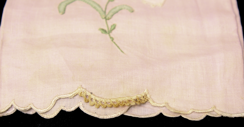 Vintage Lace Tablecloth and Embroidered Tea Towel Set