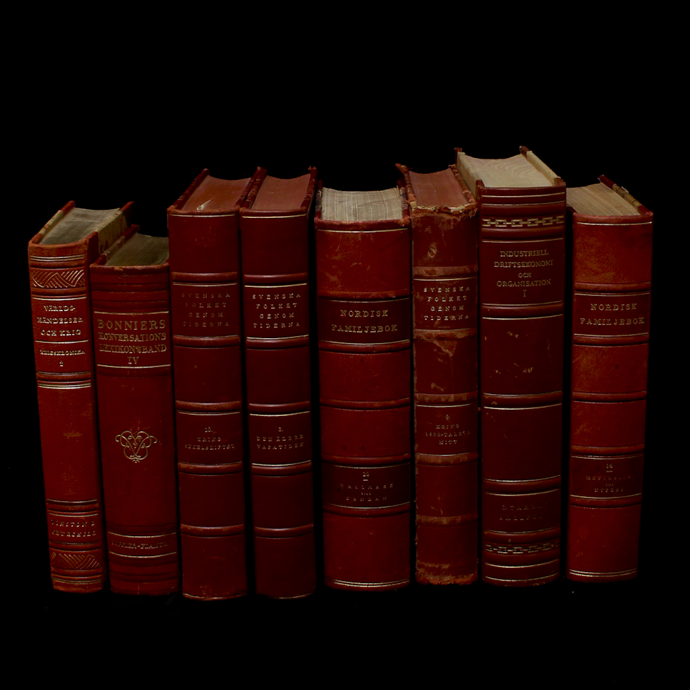 Vintage Leather Bound Book Collection