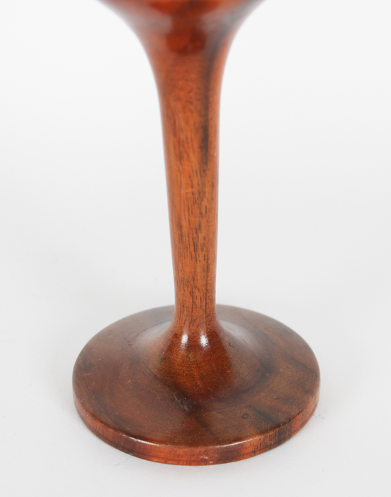 Vintage Wooden Wine Goblets