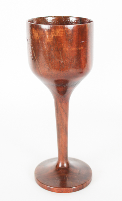 Vintage Wooden Wine Goblets