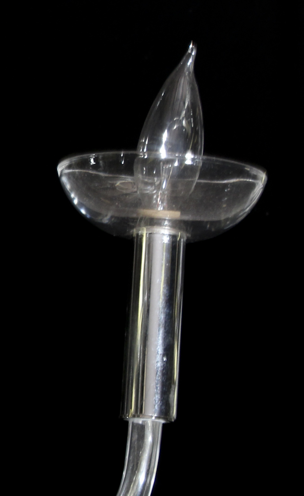 Pair of Vintage Glass Chandeliers