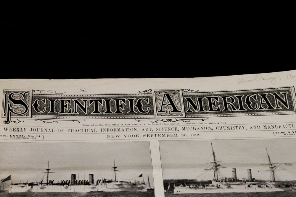 Antique Scientific American and Postcards