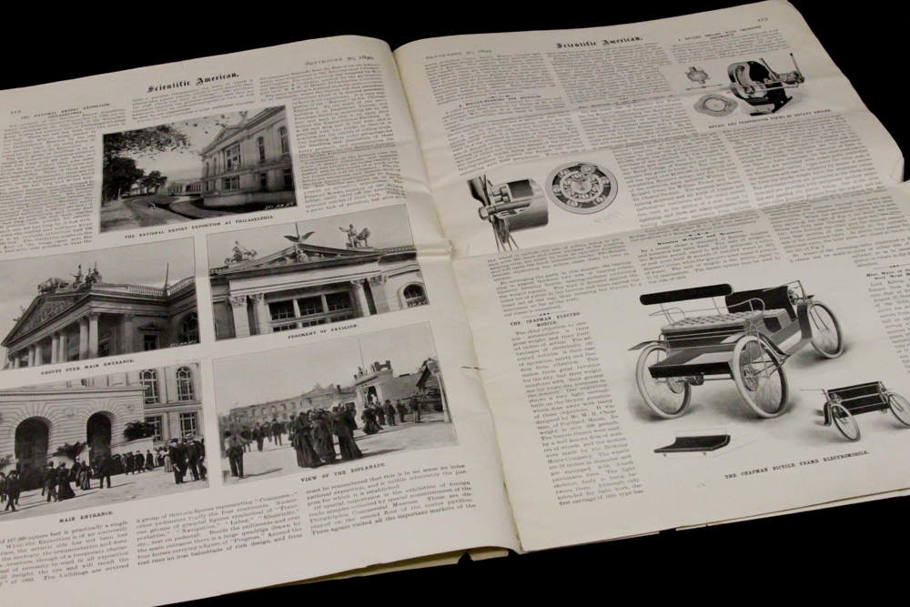 Antique Scientific American and Postcards