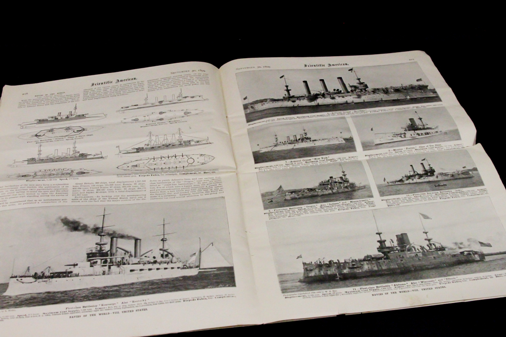 Antique Scientific American and Postcards