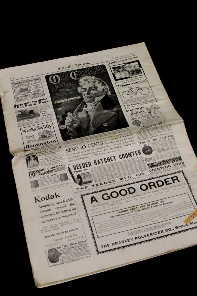 Antique Scientific American and Postcards