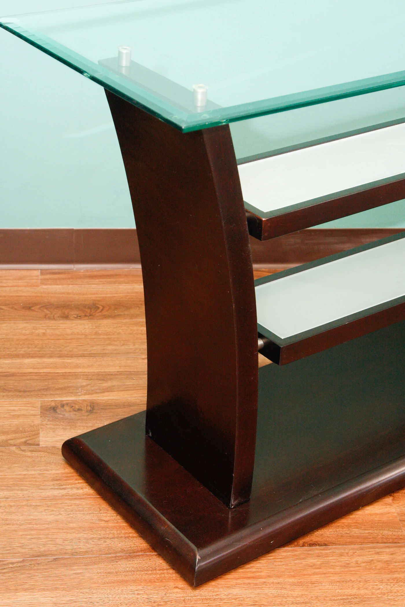 Three-Tiered Retail Display Table with Glass Top | EBTH