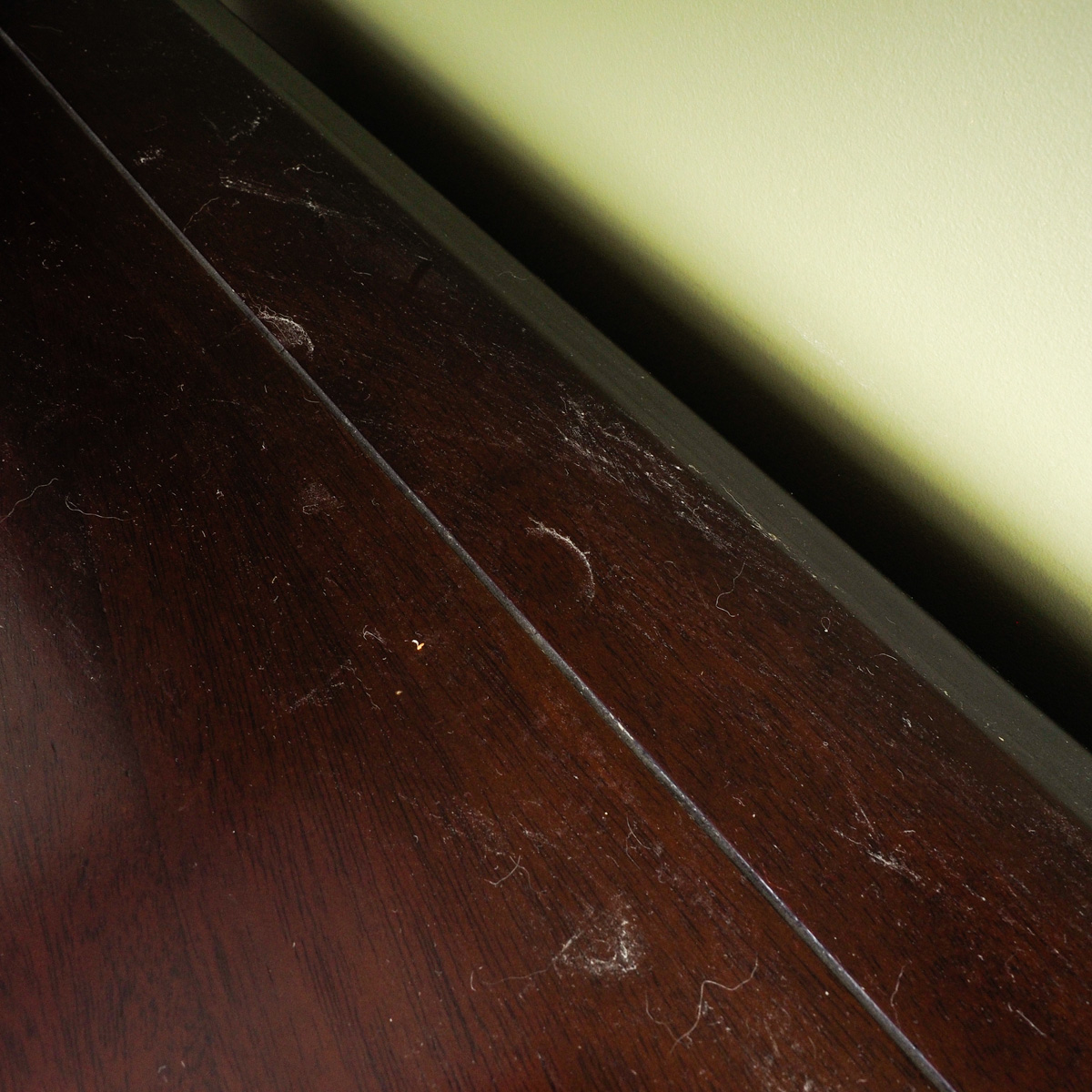 Dark Wood Credenza with Drawers and Shelf