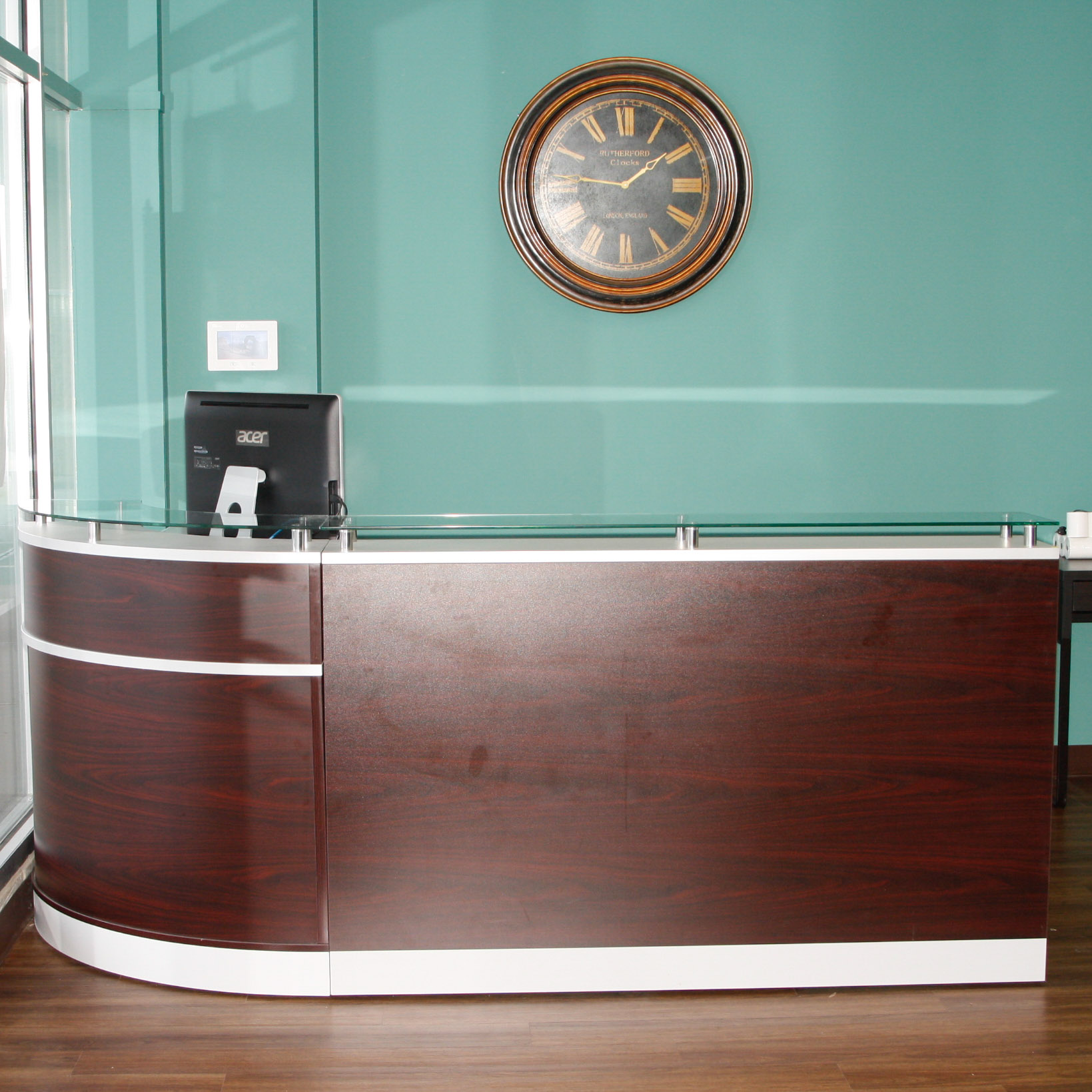 NBF Signature Series Esquire L-Shaped Reception Desk