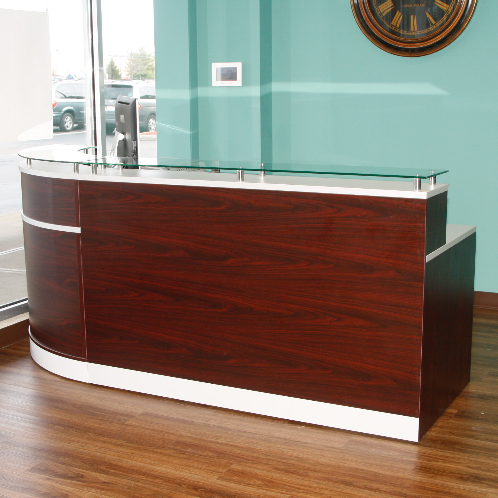 NBF Signature Series Esquire L-Shaped Reception Desk