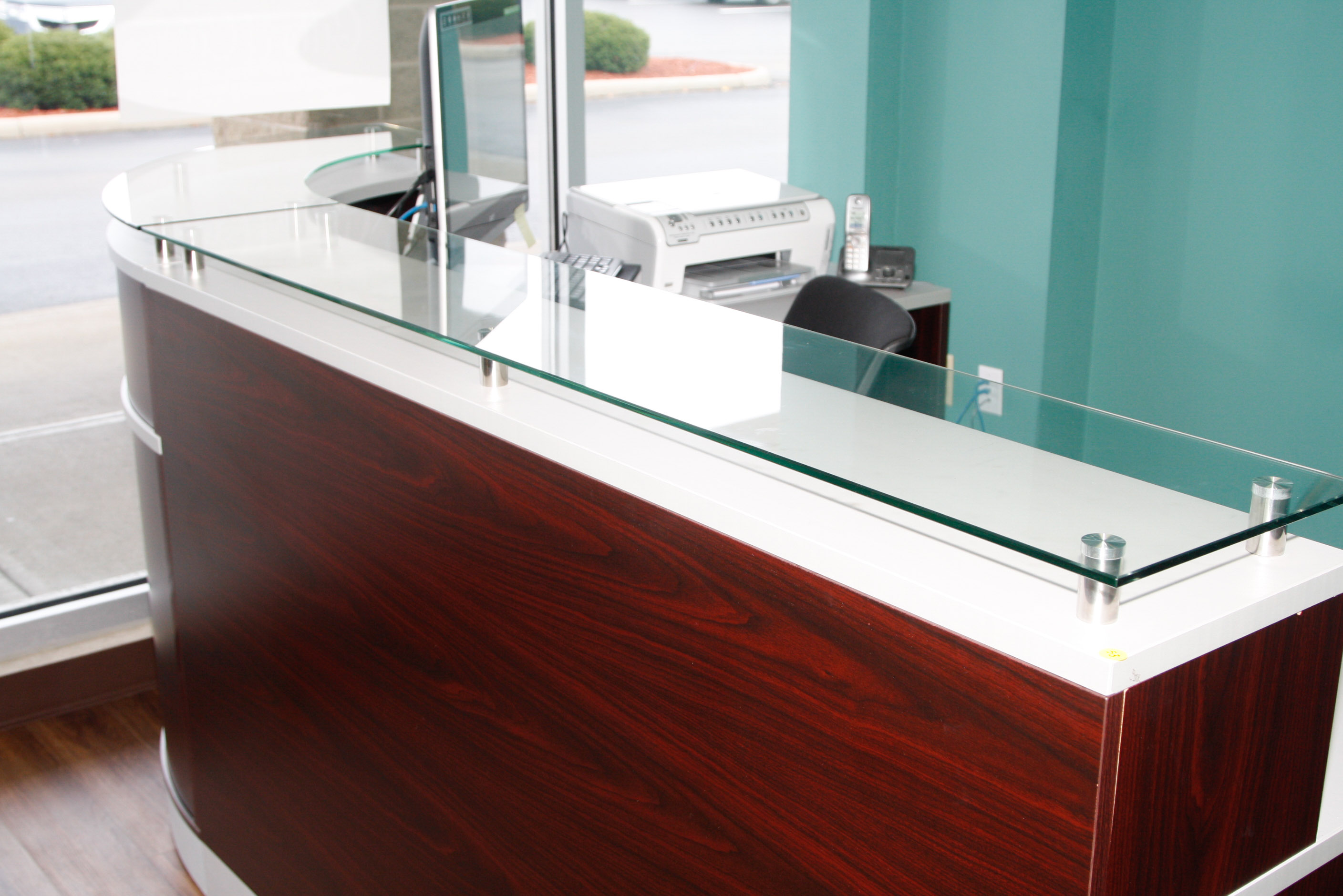 NBF Signature Series Esquire L-Shaped Reception Desk