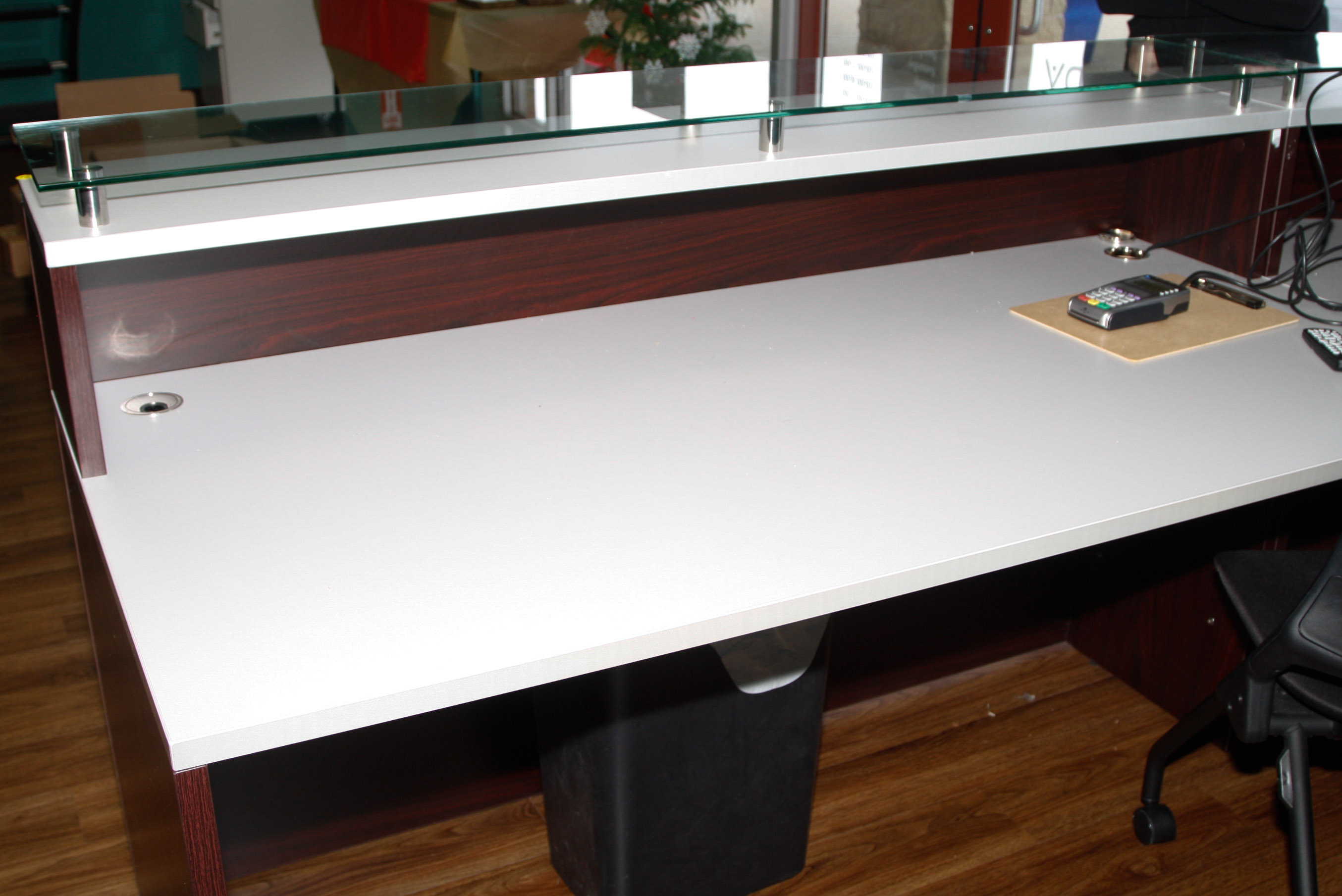NBF Signature Series Esquire L-Shaped Reception Desk