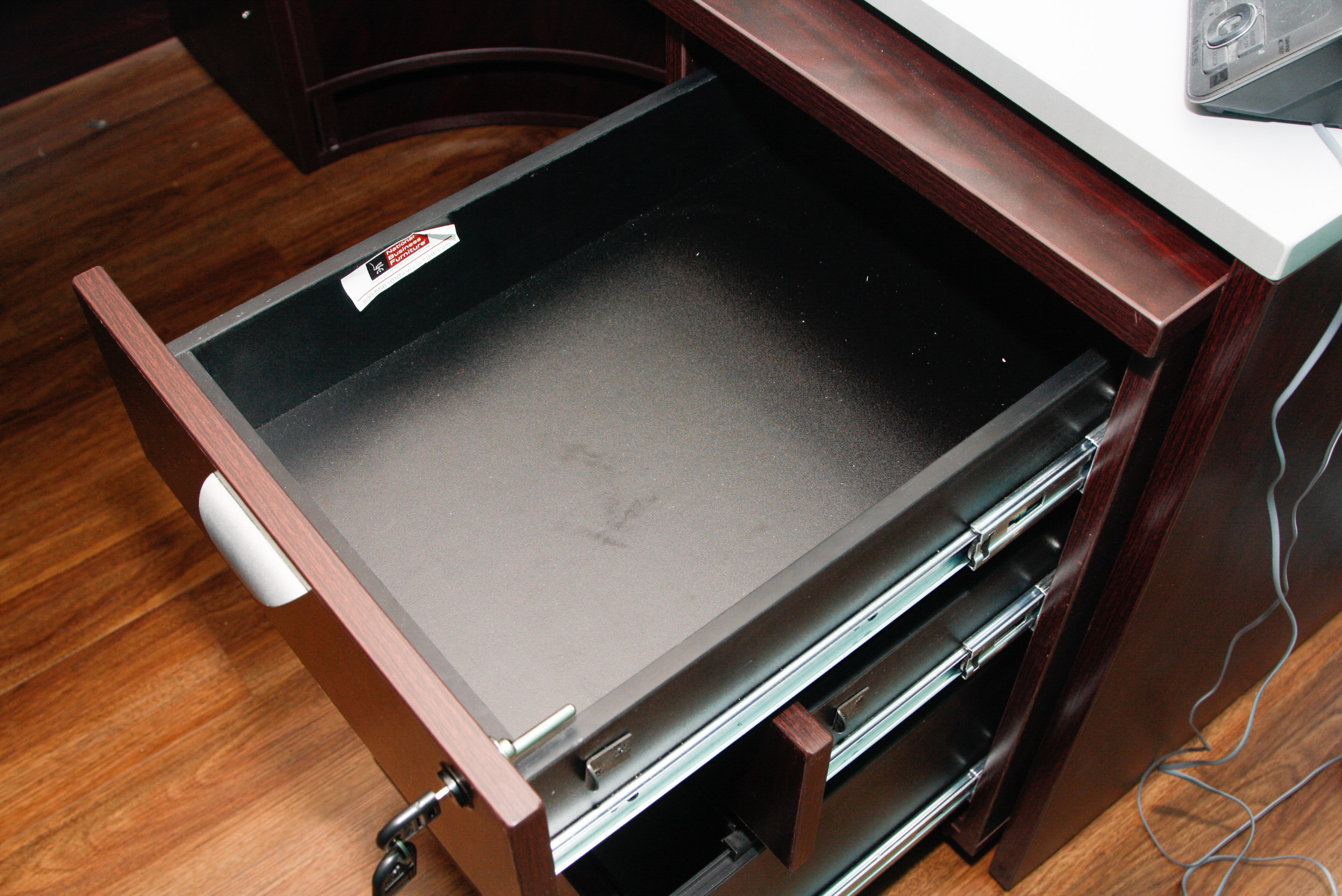 NBF Signature Series Esquire L-Shaped Reception Desk