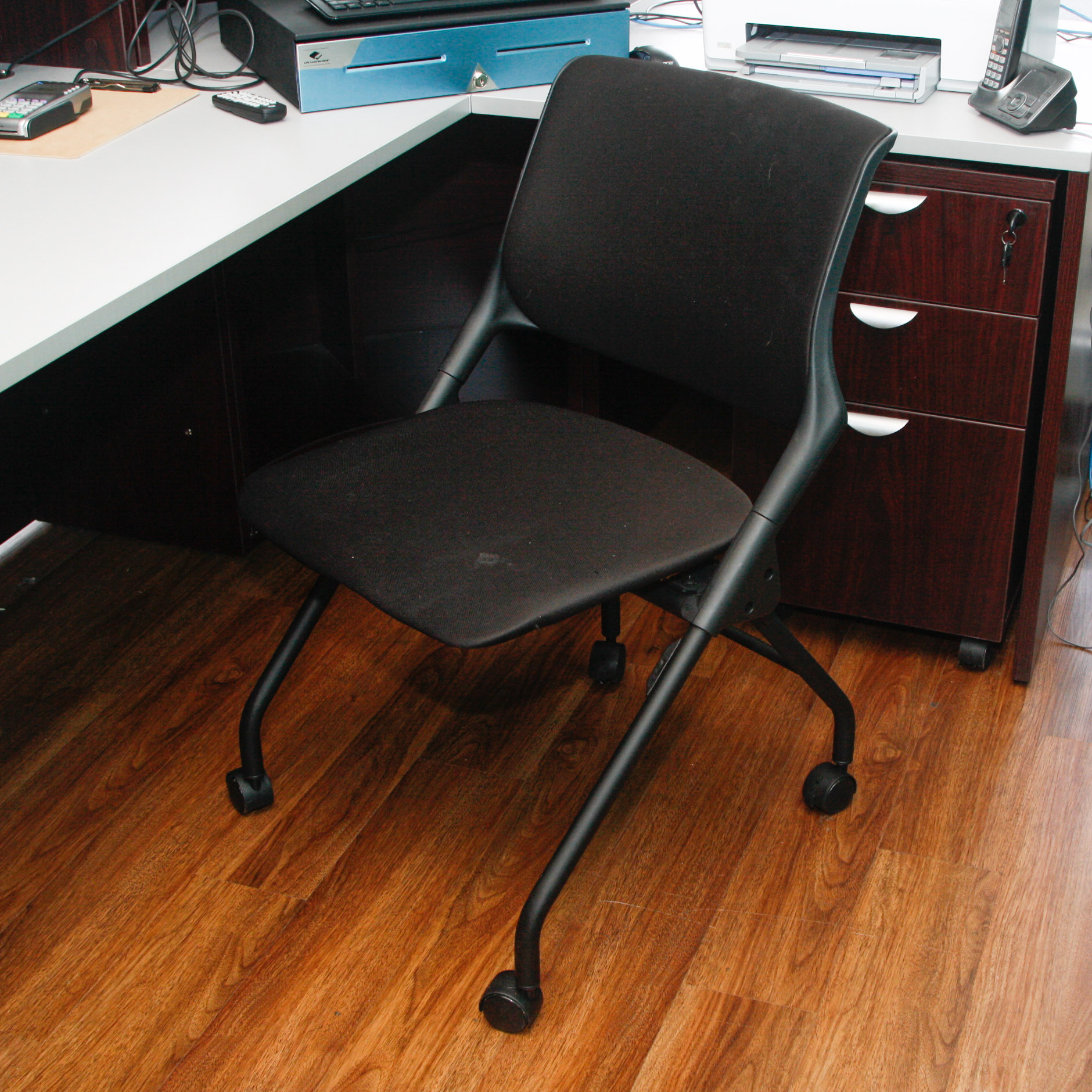 NBF Signature Series Esquire L-Shaped Reception Desk