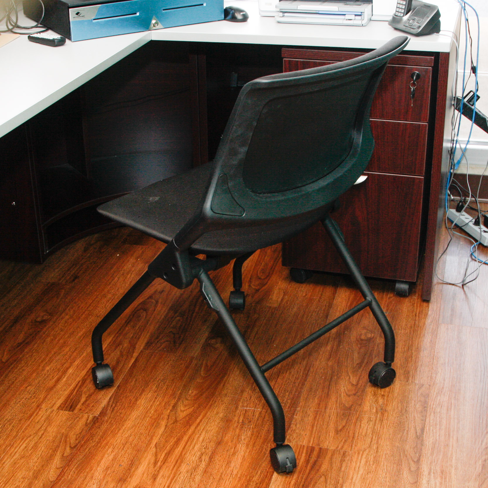 NBF Signature Series Esquire L-Shaped Reception Desk