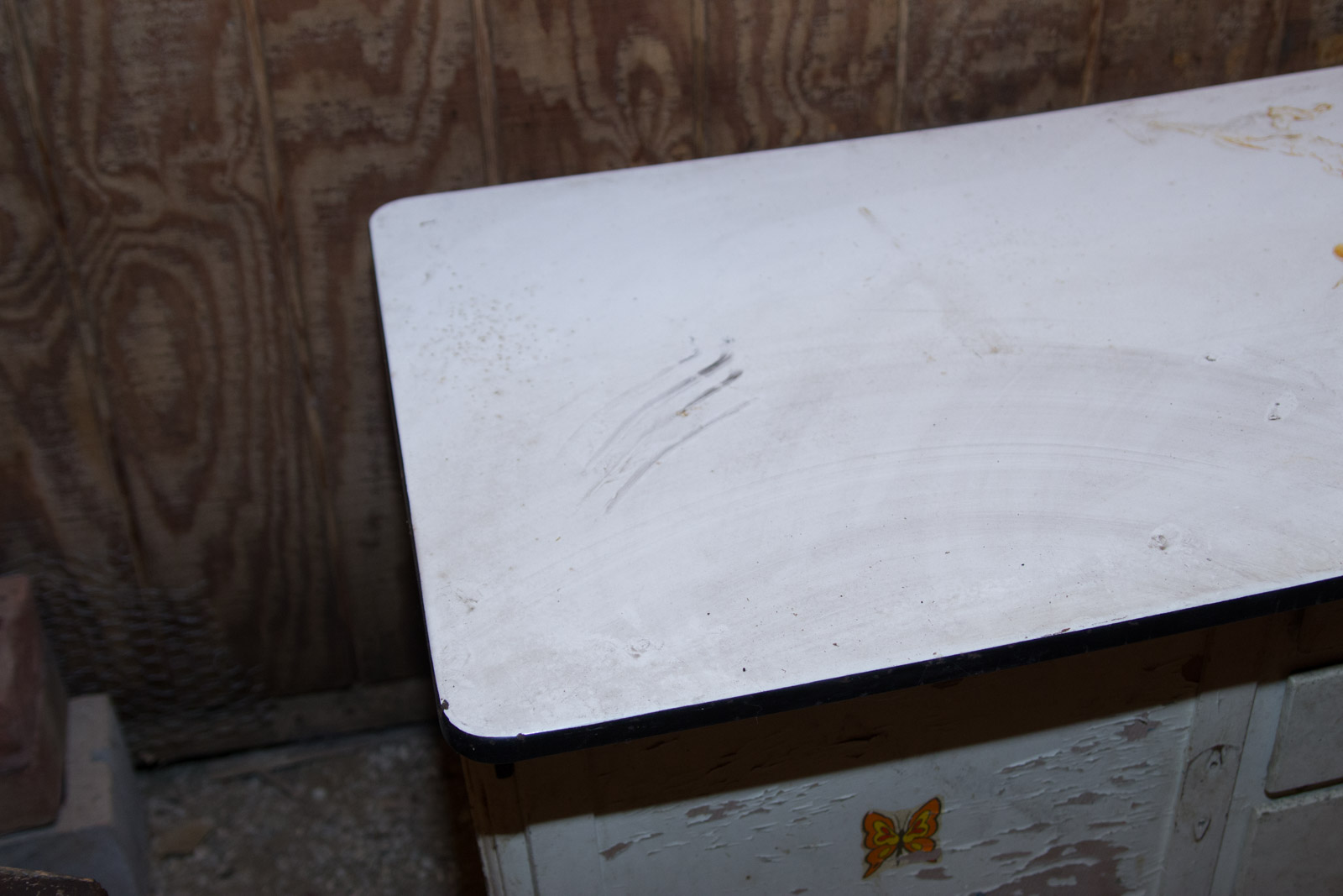 Vintage Porcelain Top Cabinet