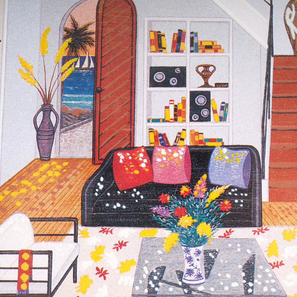 Framed Seriolithograph of "Interior with Three Matisse" After Fanch