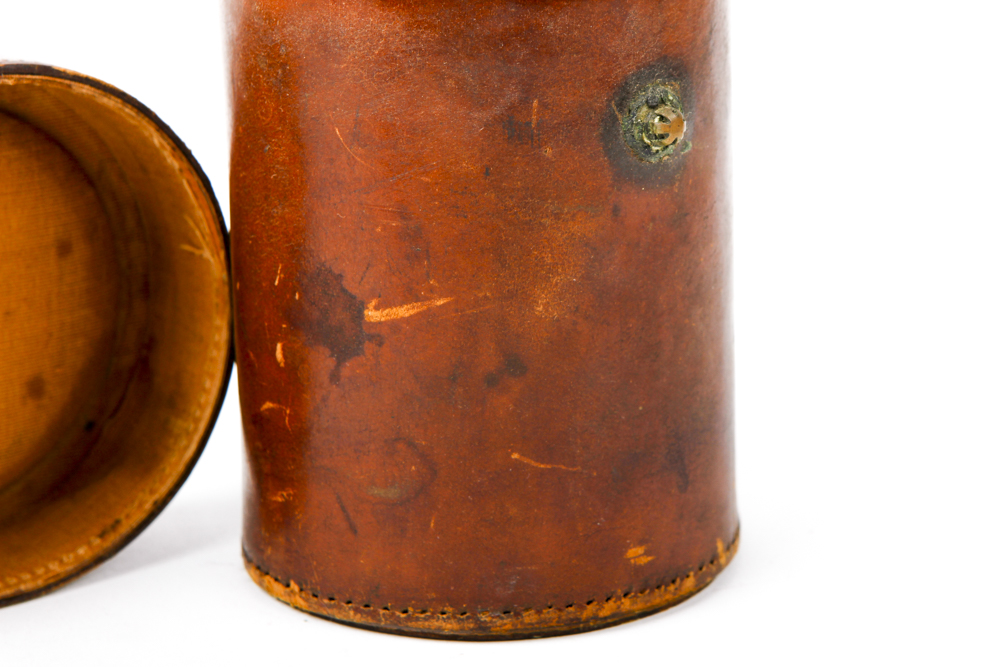 Cup Set with Leather Case