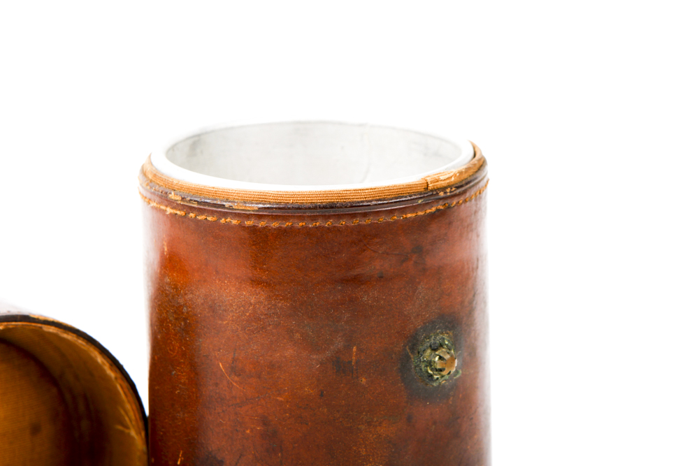 Cup Set with Leather Case
