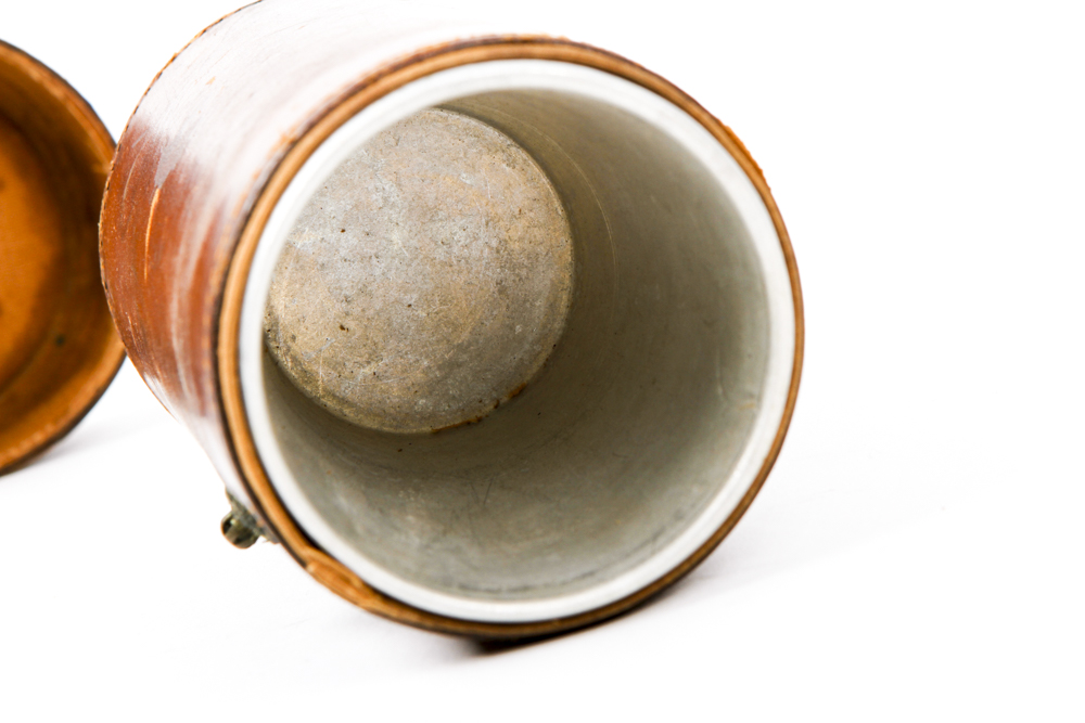 Cup Set with Leather Case