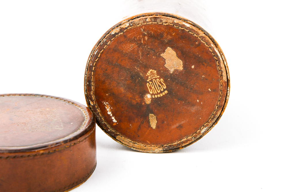 Cup Set with Leather Case