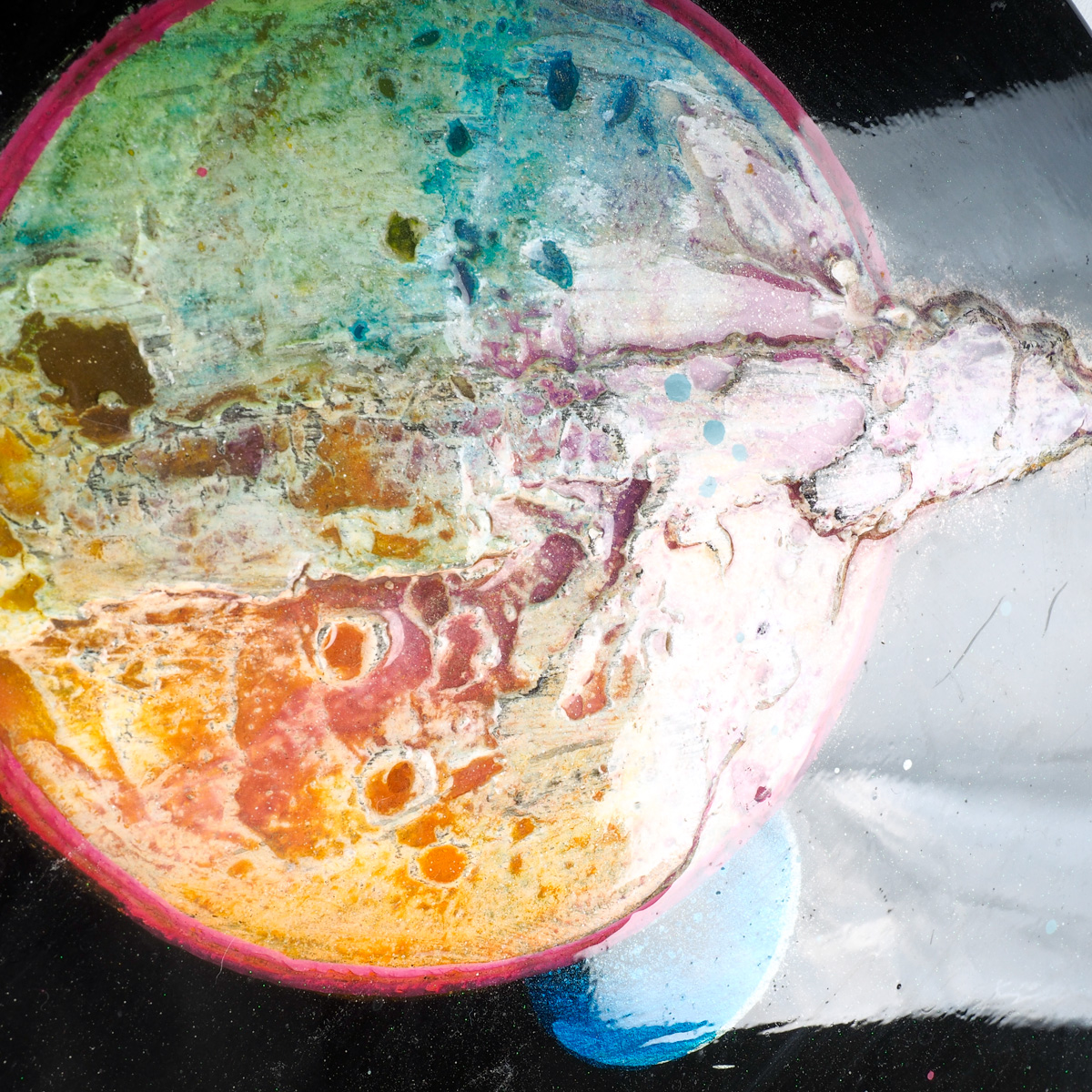 Oil Fresco Painting of Saturn by Giovanni Scalisi