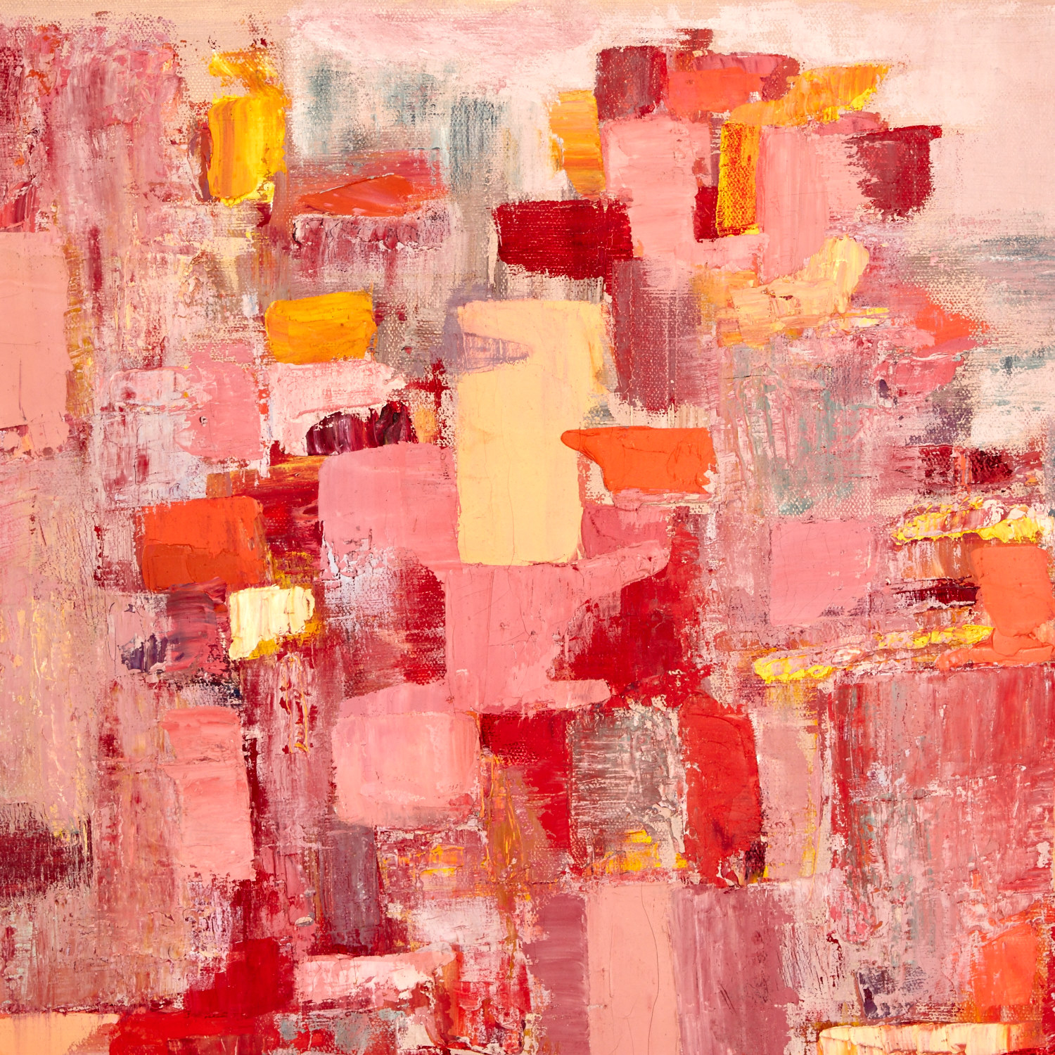 Signed Painting "Study In Pinks" by Anita Zeiden