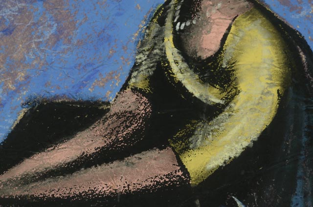 Gerry Signed MIxed Media Figurative Art