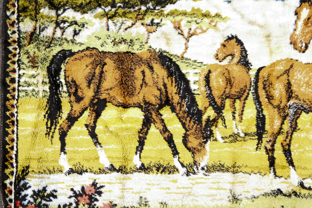Vintage Italian Horse Tapestry