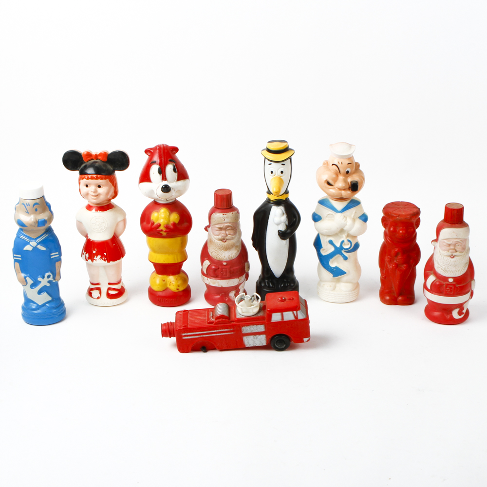 Vintage Walt Disney "Soaky" Dispensers