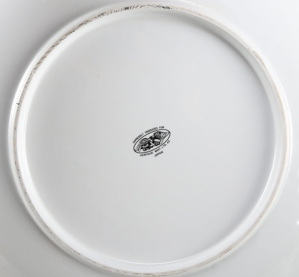 Blue and White Ceramic Serving Trays and Candle Holders