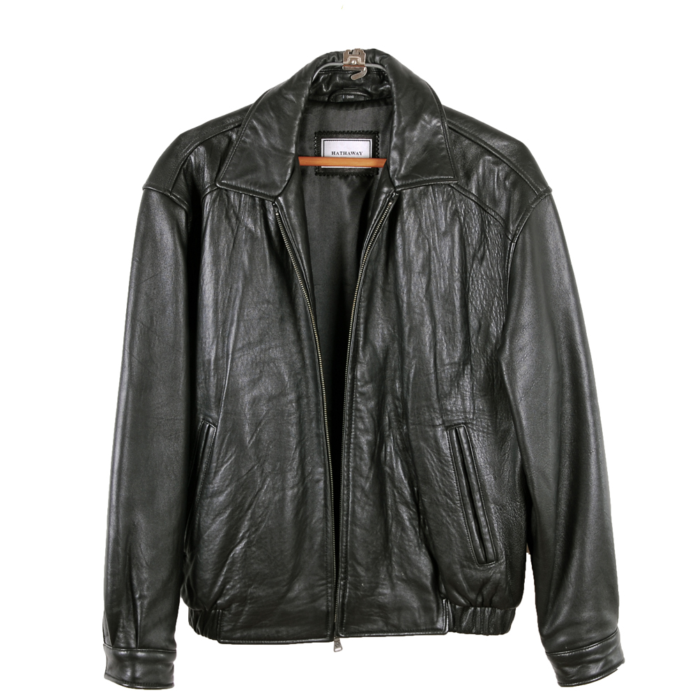 Men's Hathaway Black Leather Jacket