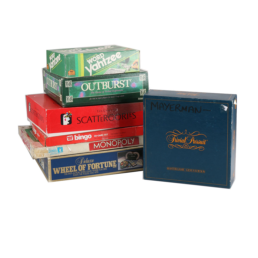 Collection of Vintage Popular Board Games