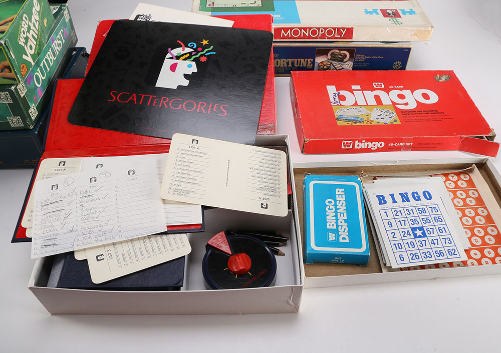 Collection of Vintage Popular Board Games