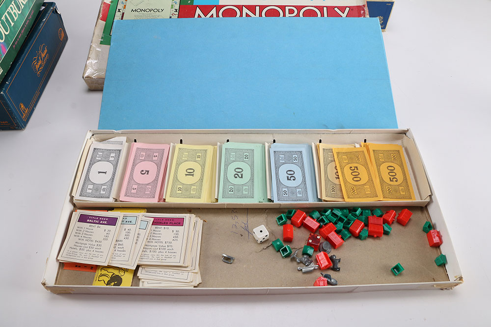 Collection of Vintage Popular Board Games