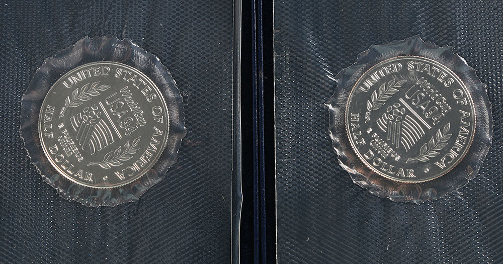 1994 World Cup Half Dollars and 2005 Tim Horton's Roar of the Rings Tokens