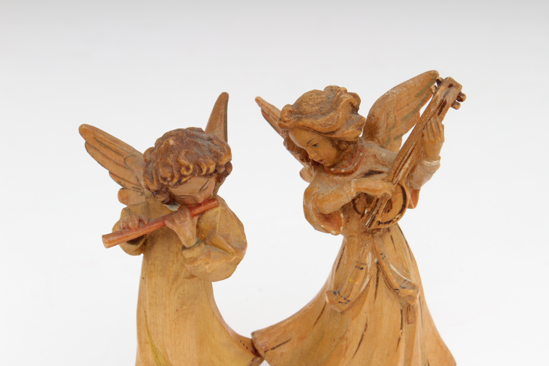 Vintage "ANRI" Wood Carved Angels