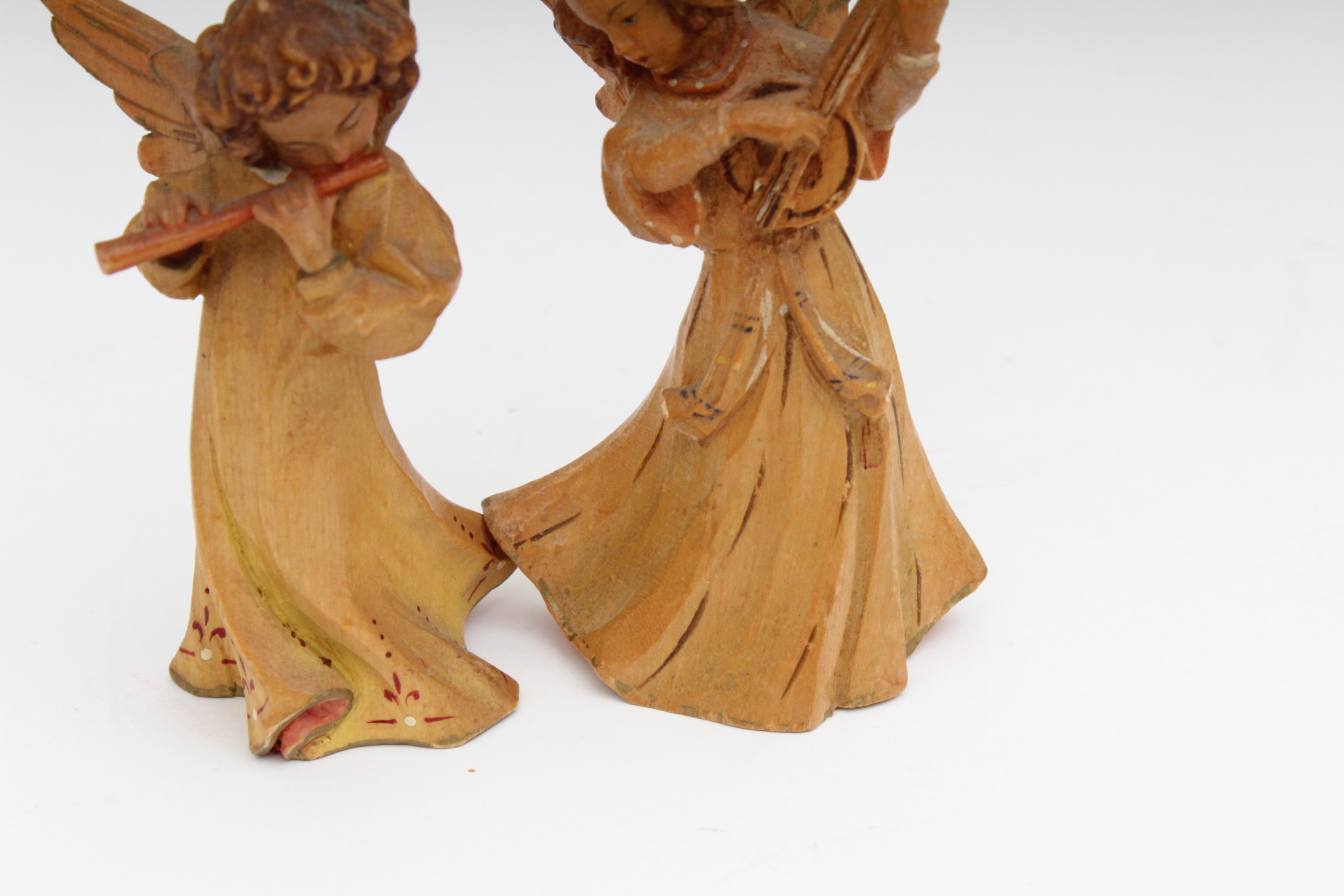 Vintage "ANRI" Wood Carved Angels
