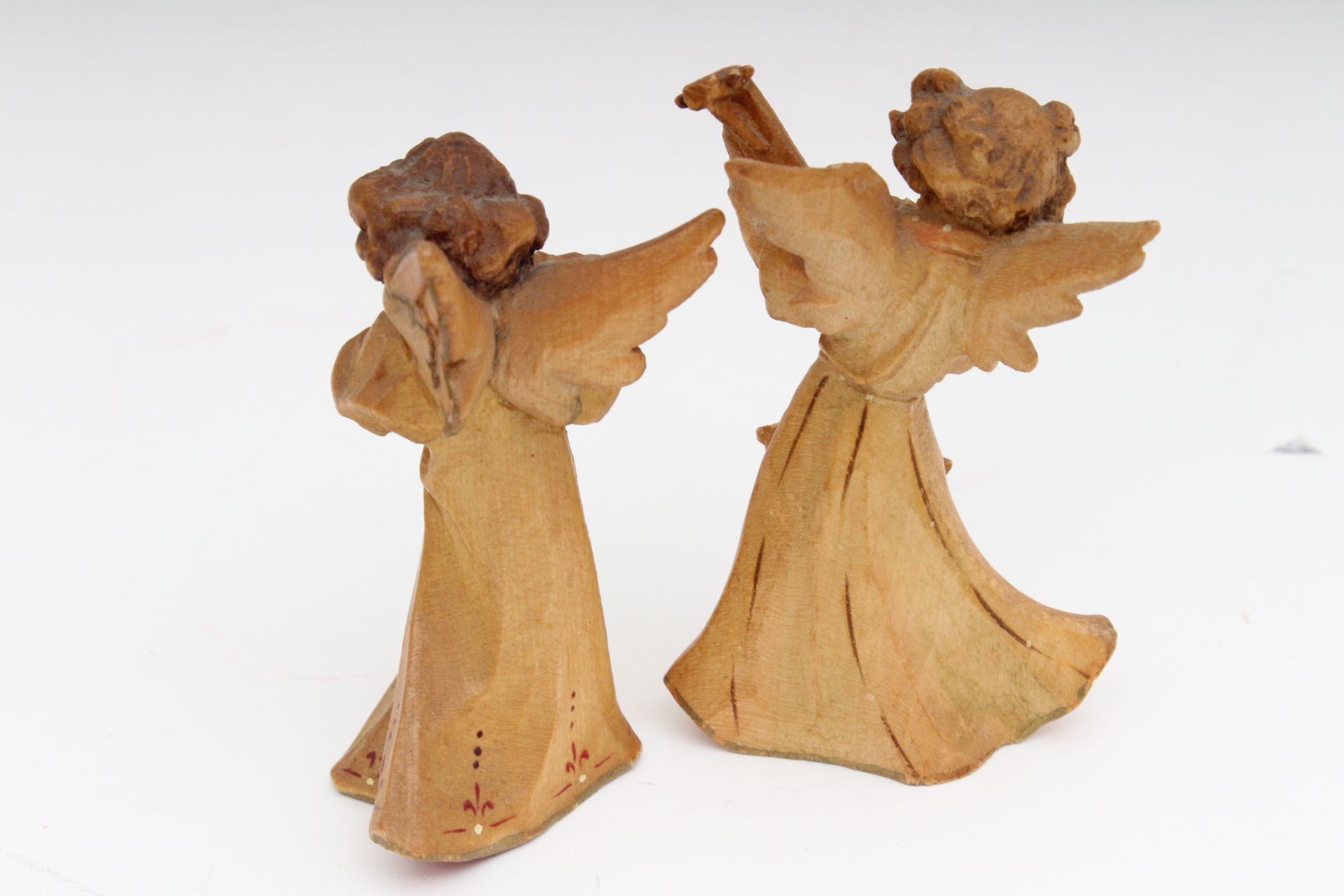 Vintage "ANRI" Wood Carved Angels