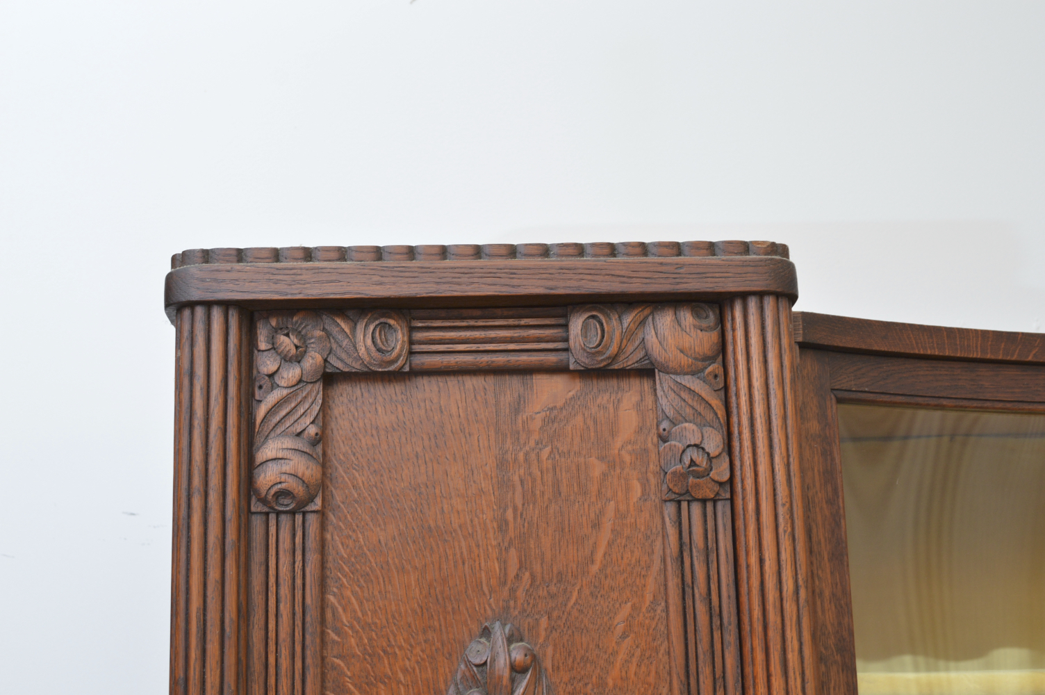 Vintage Oak China Cabinet