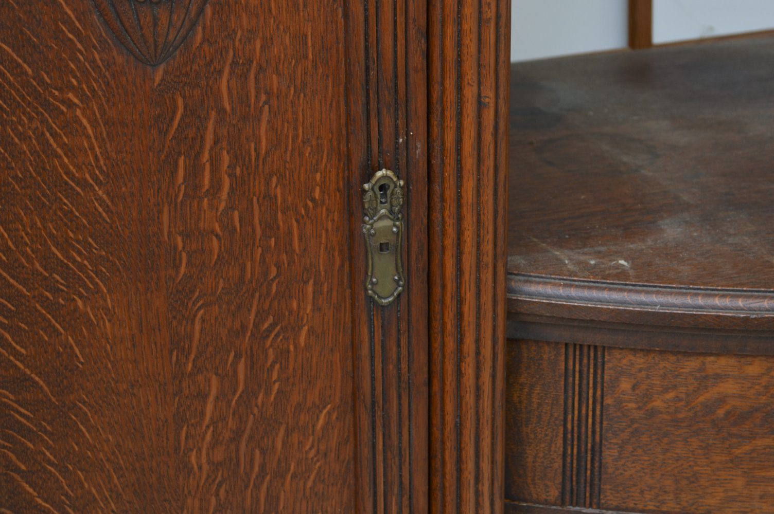 Vintage Oak China Cabinet