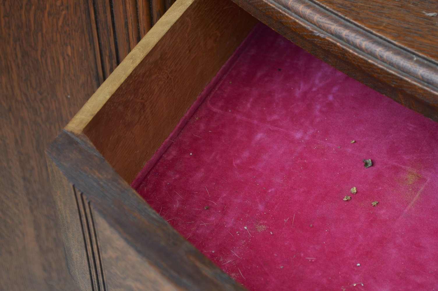 Vintage Oak China Cabinet