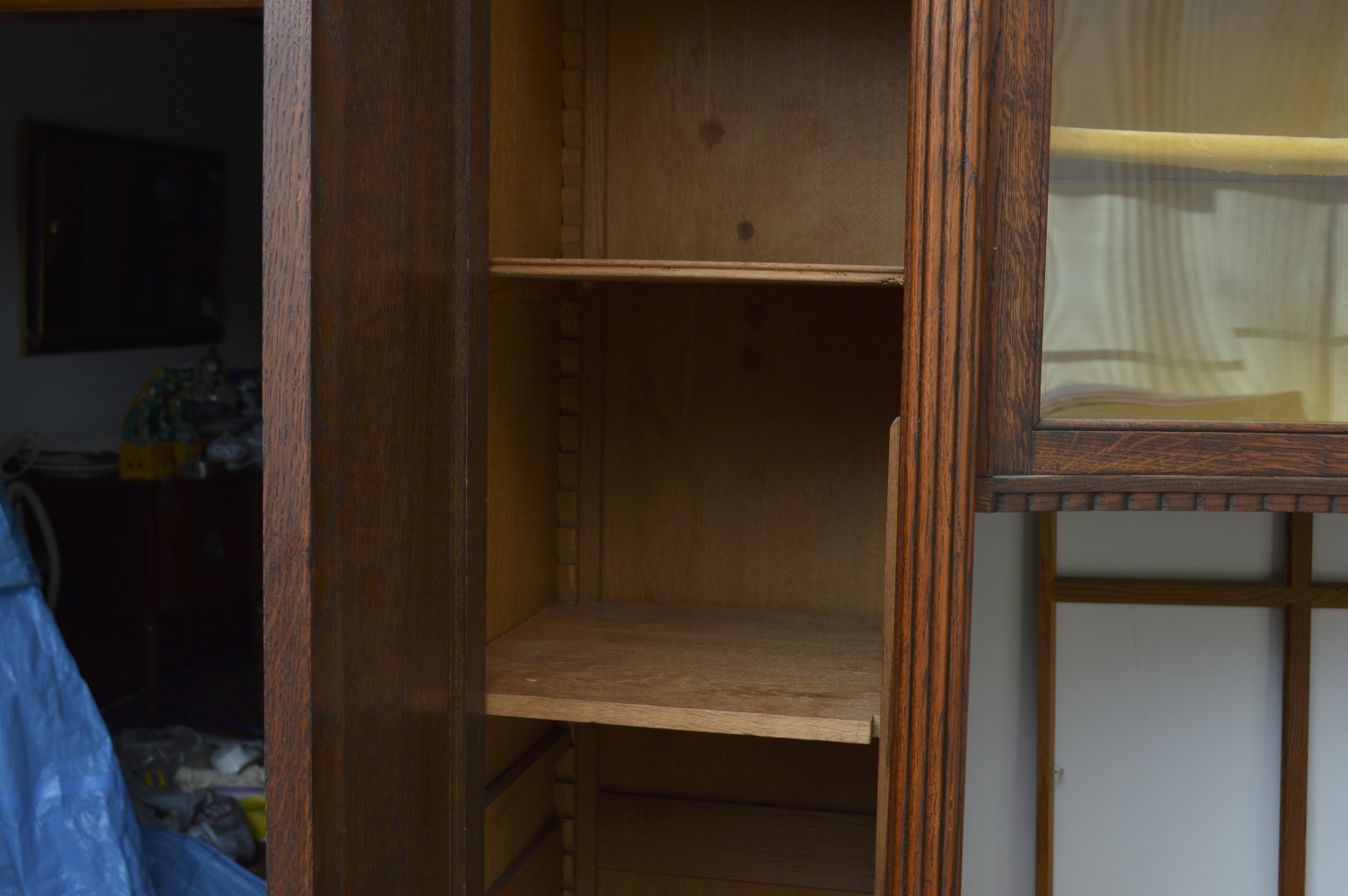 Vintage Oak China Cabinet